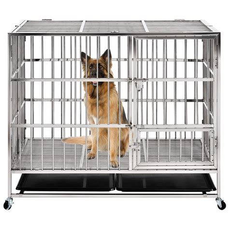 stainless steel dog box for sale|stainless steel dog kennel crate.